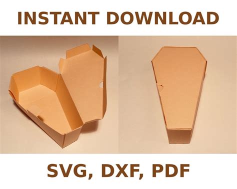 how to make a coffin shaped box